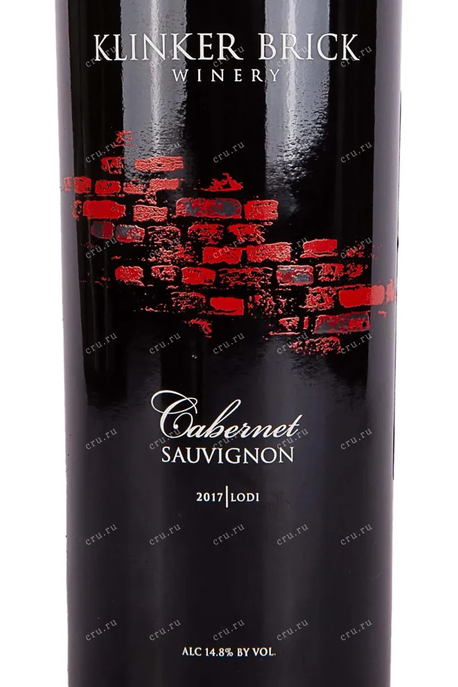 Этикетка Klinker Brick Cabernet Sauvignon 2017 0.75 л