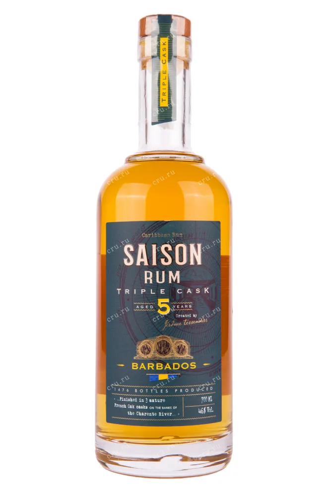 Ром Saison Triple Cask Barbados 5 years  0.7 л