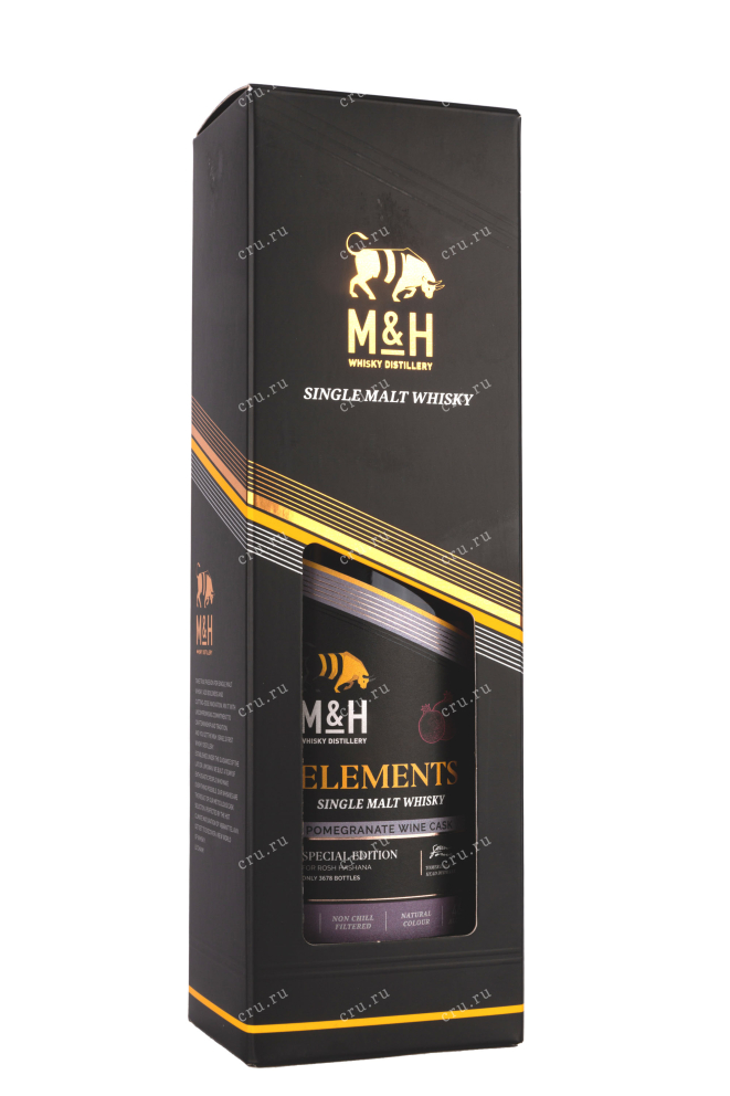 Подарочная коробка M&H Elements Pomegranate Wine gift box 0.7 л