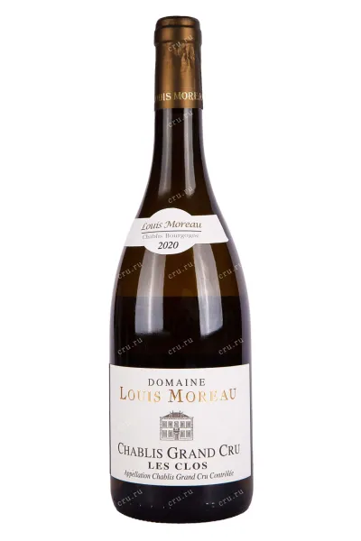 Вино Domaine Louis Moreau Chablis Grand Cru Les Clos 2020 0.75 л
