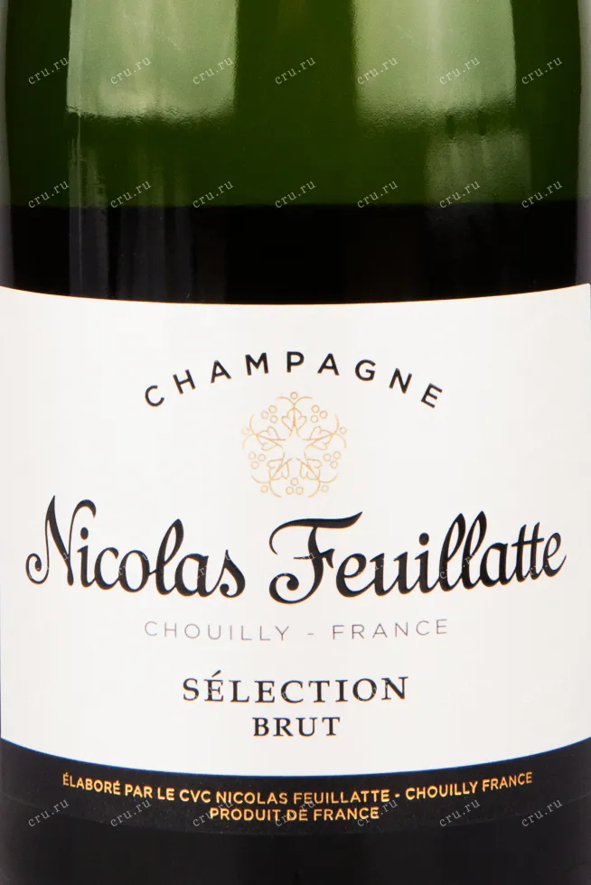 Этикетка игристого вина Nicolas Feuillatte Selection Brut in tube 2017 0.75 л