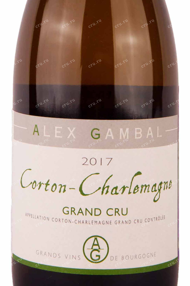 Этикетка Alex Gambal Corton-Charlemagne Grand Cru 2017 0.75 л