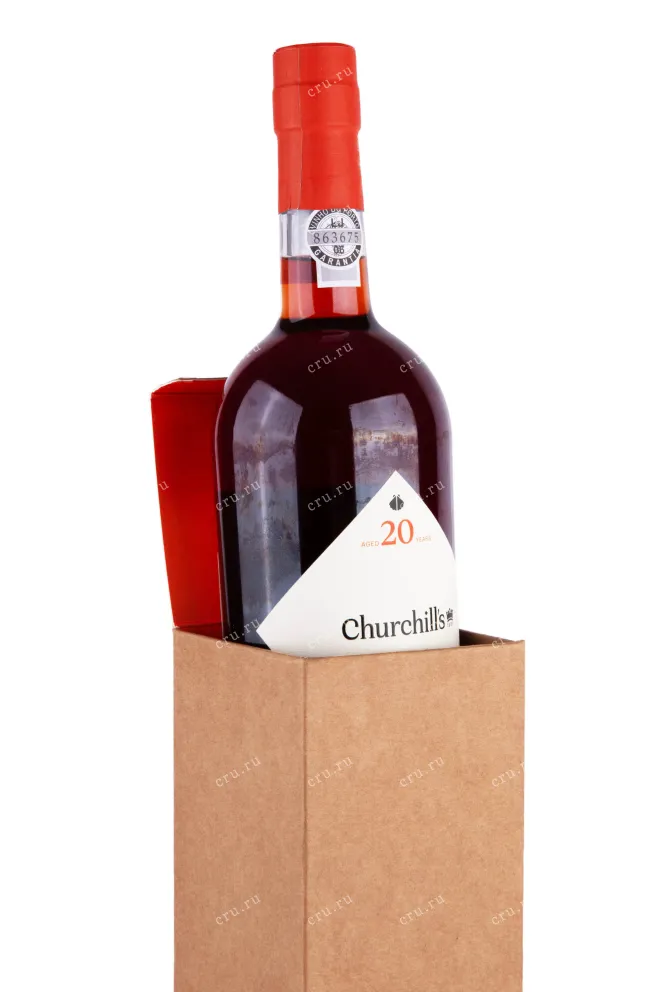 В подарочной коробке Churchills Tawny 20 years 0.75 л