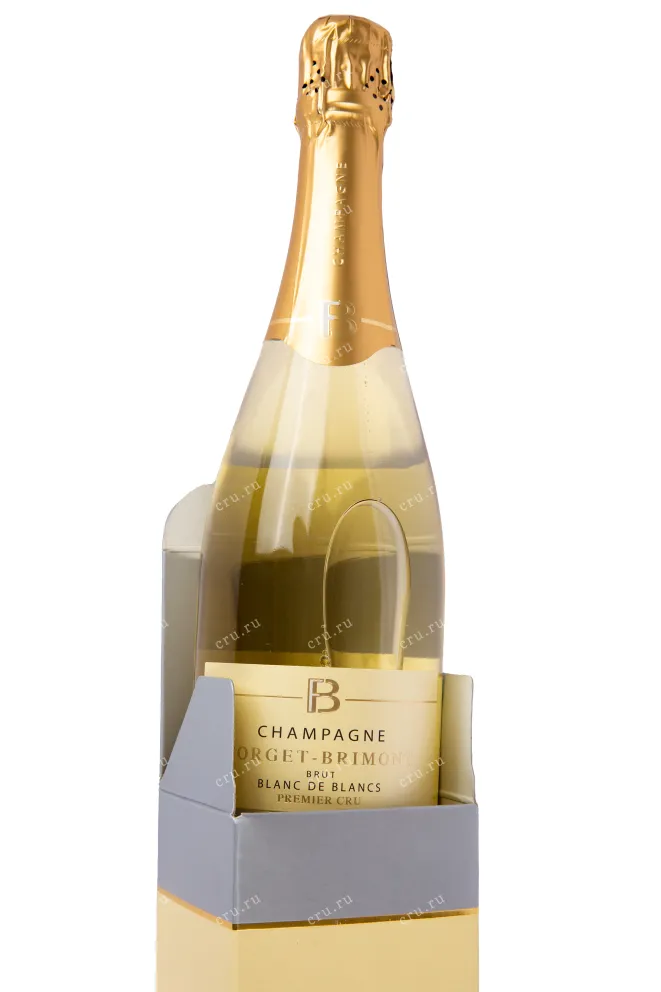 Подарочная коробка игристого вина Forget-Brimont Blanc de Blancs Brut Premier Cru gift box 0.75 л