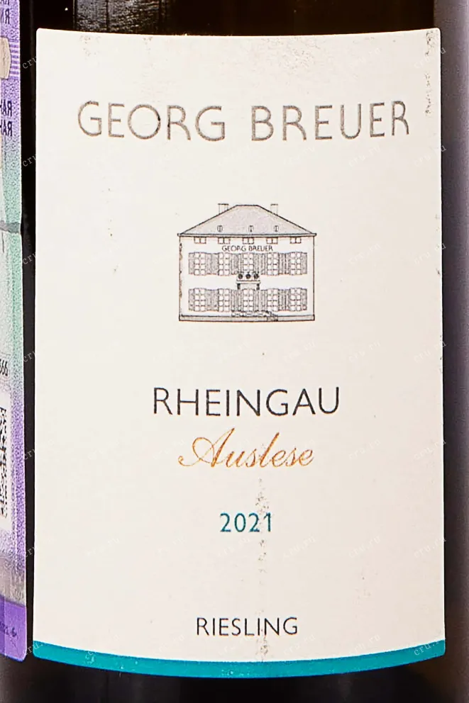 Этикетка Georg Breuer Riesling Auslese 2021 0.375 л