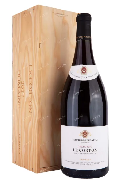 Вино Bouchard Pere et Fils Le Corton Grand Cru in wooden box 2017 1.5 л