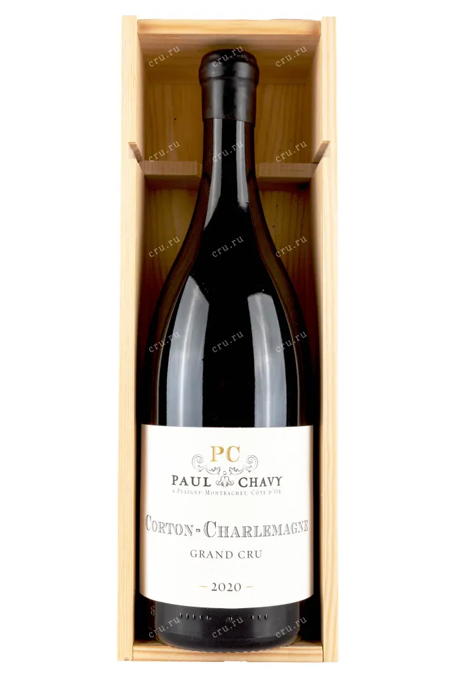 В деревянной коробке Paul Chavy Corton-Charlemagne Grand Cru wooden box 2020 1.5 л