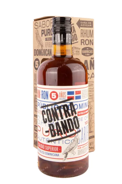 Ром Contrabando Anejo 5 years gift box  0.7 л