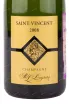 Этикетка игристого вина Saint-Vincent RL Legras 0.75 л