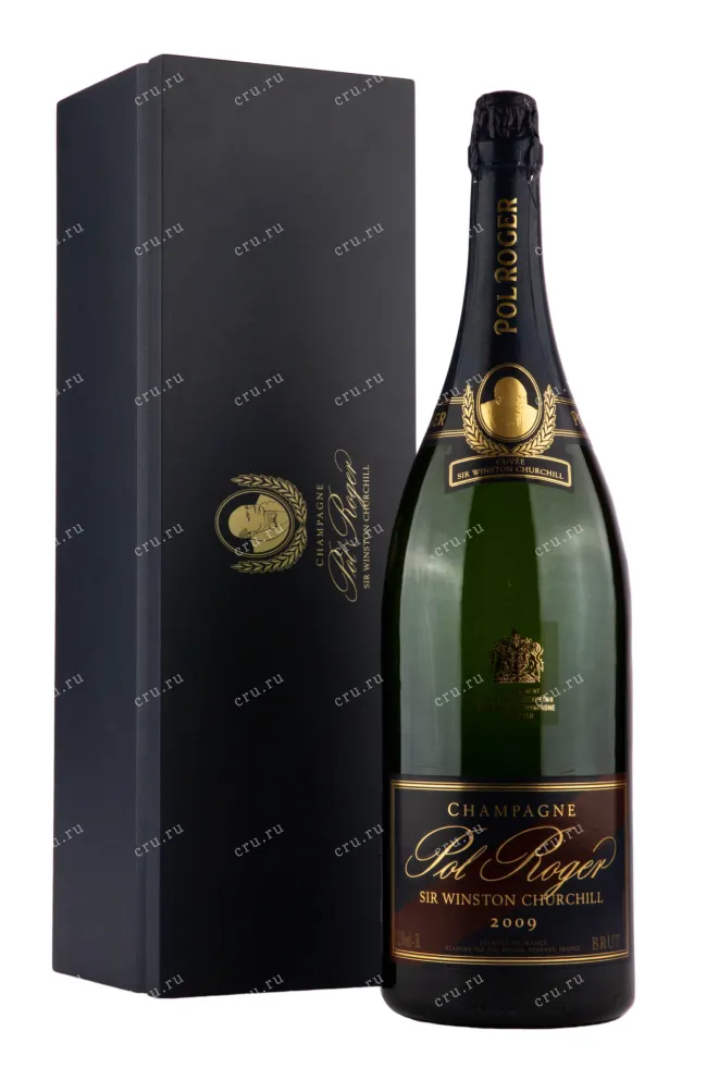 Подарочная коробка игристого вина Pol Roger Cuvee Sir Winston Churchill 2009 3 л