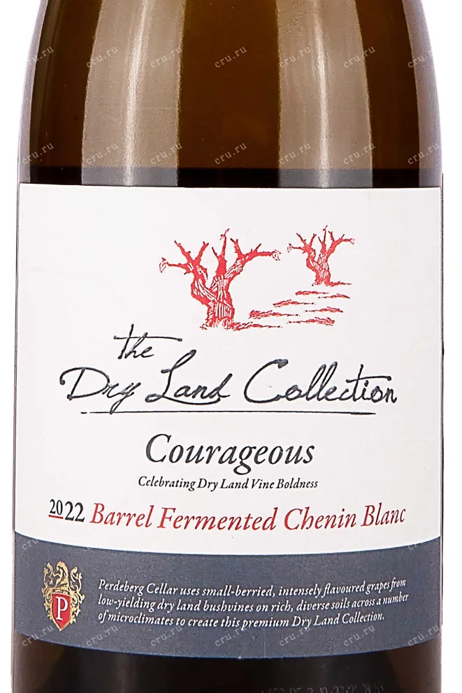 Этикетка The Dry Land Collection Courageous Barrel Fermented Chenin Blanc 2022 0.75 л