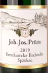 Этикетка Joh.Jos.Prum Bernkasteler Badstube Spatlese 2019 0.75 л
