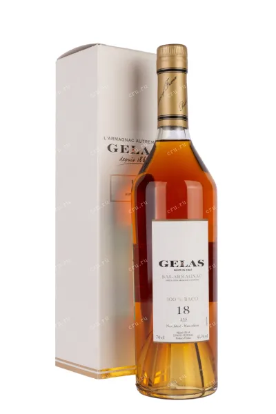 Арманьяк Gelas Bas Armagnac Monocepage Baco 18 years gift box  0.7 л