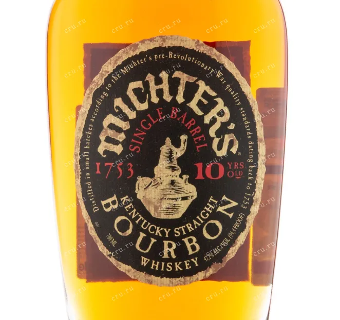 Этикетка виски Michters 10 years Bourbon 0.7