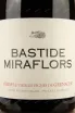 Этикетка Bastid Miraflors Cotes Du Rousillion AOP 0.75 л