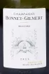 Этикетка Bonnet-Gilmert Millesime Grand Cru Blanc de Blancs 2013 0.75 л