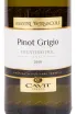 Этикетка вина Mastri Vernacoli Pinot Grigio Vigneti delle Dolomiti 0.75 л
