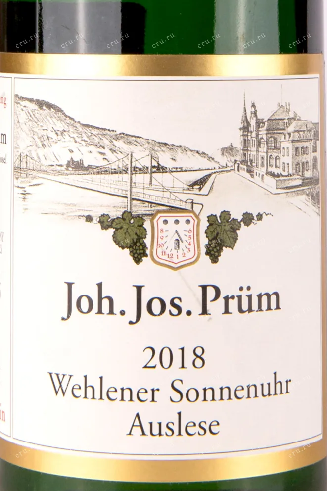 Этикетка Joh. Jos. Prum Wehlener Sonnenuhr Auslese 2018 0.75 л