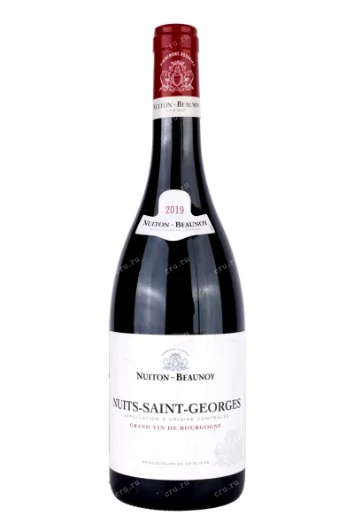 Вино Nuiton-Beaunoy, Nuits-Saint-Georges 2019 0.75 л