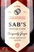 Этикетка SABs Special Cask Buorbon Cask Finish 2013 0.5 л