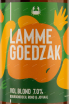 Этикетка Lamme Goedzak Vol Blond 0.33 л