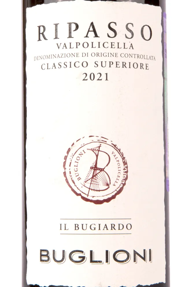 Этикетка  Buglioni Il Bugiardo Valpolicella Ripasso Classico Superiore  2021 0.75 л