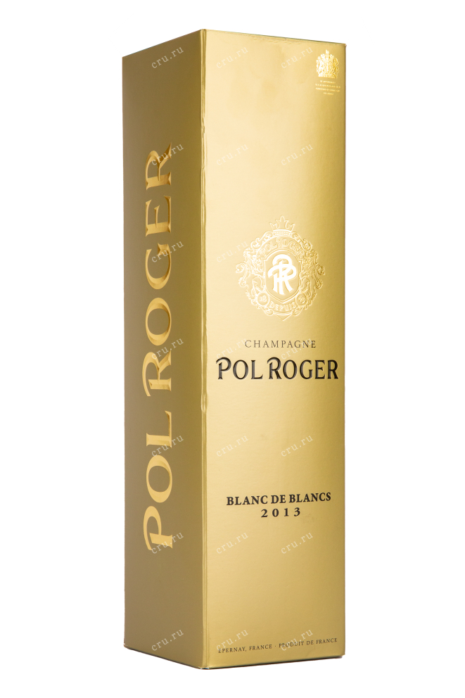 Подарочная коробка игристого вина Pol Roger Brut Blanc de Blancs 2013 0.75 л