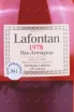 Этикетка Lafontan 1978 0.7 л