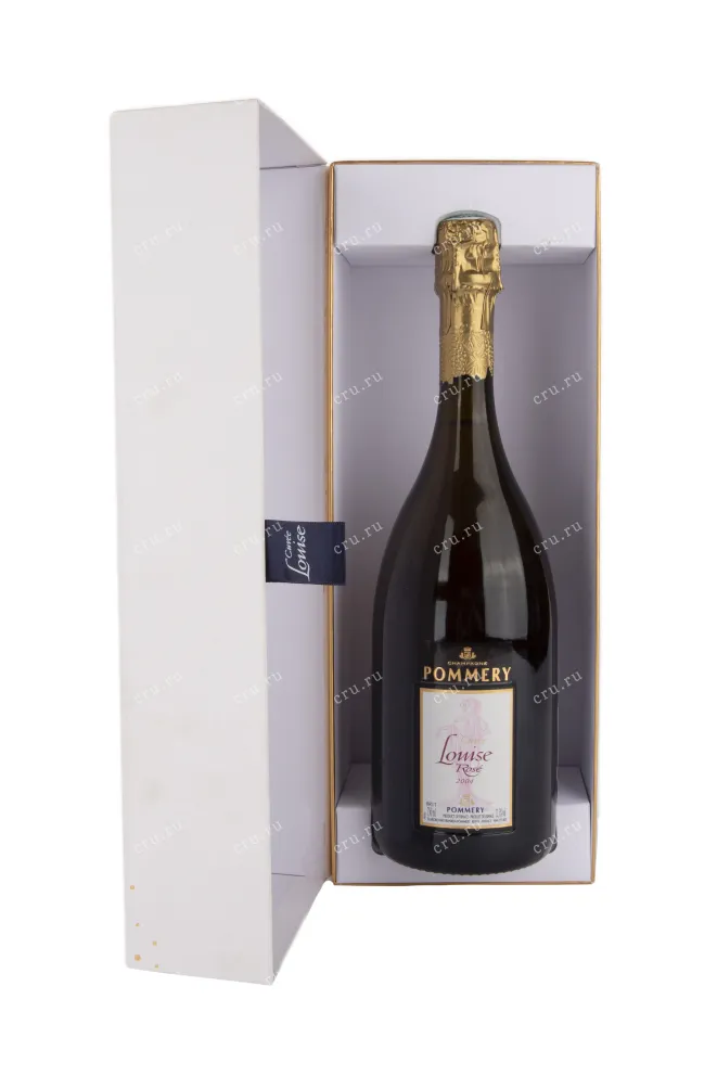 Подарочная коробка игристого вина Pommery Cuvee Louise Rose Brut Champagne gift box 2004 0.75 л