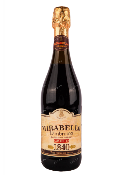 Игристое вино Mirabello Rosso Lambrusco 2021 0.75 л