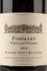 Этикетка Domaine Genot-Boulanger AOC Pommard Vielles Vignes 2018 0.75 л