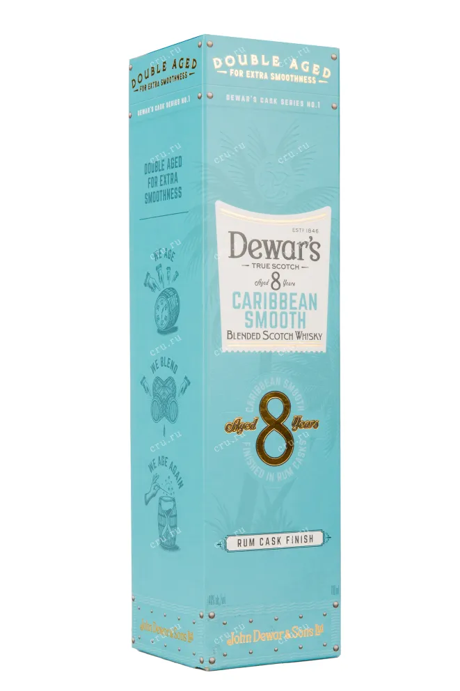 Виски Dewar's Caribbean Smooth 8 Years Old with gift box  0.7 л