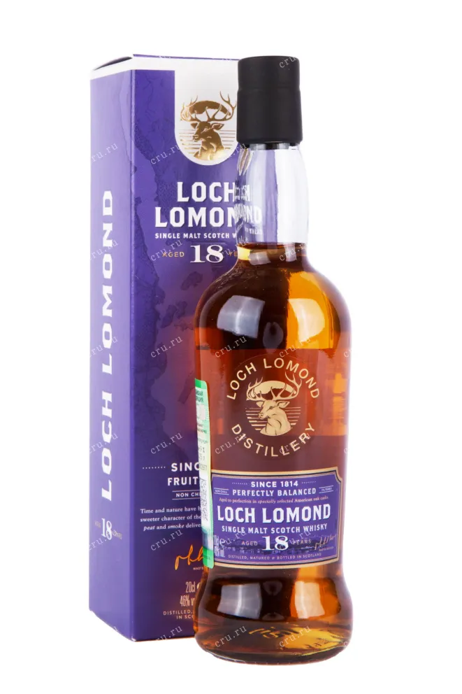 Виски Loch Lomond Single Malt 18 years with gift box  0.2 л