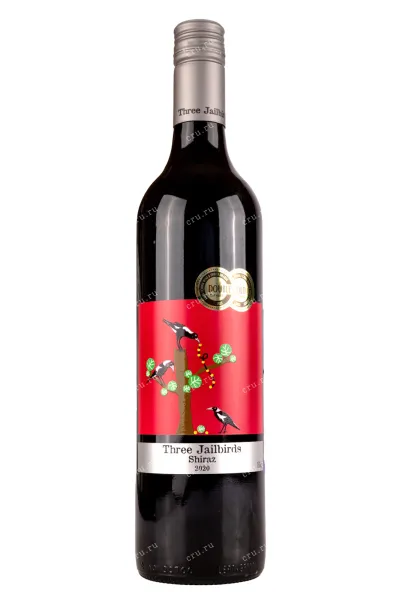 Вино Three Jailbirds Shiraz 2020 0.75 л