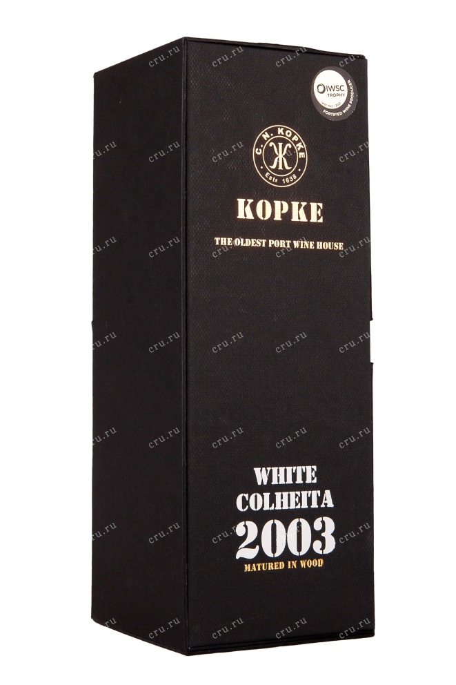 Подарочная коробка Kopke Colheita White Porto in giftbox 2003 0.75 л