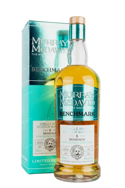 Виски Murray McDavid Benchmark Benriach 8 Years Old, gift box  0.7 л