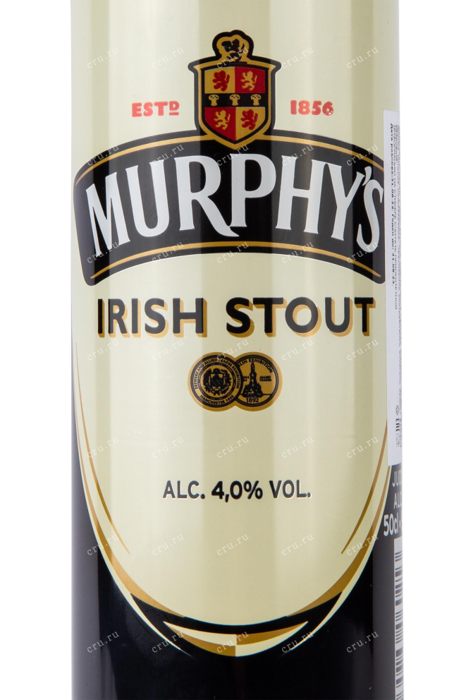 Этикетка Murphy's" Irish Stout 0.5 л