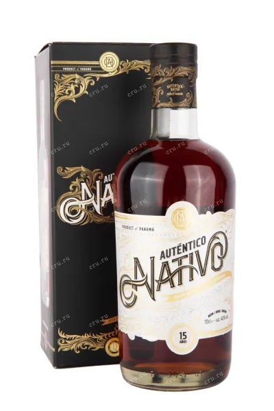 Ром Autentico Nativo 15 years with gift box  0.7 л