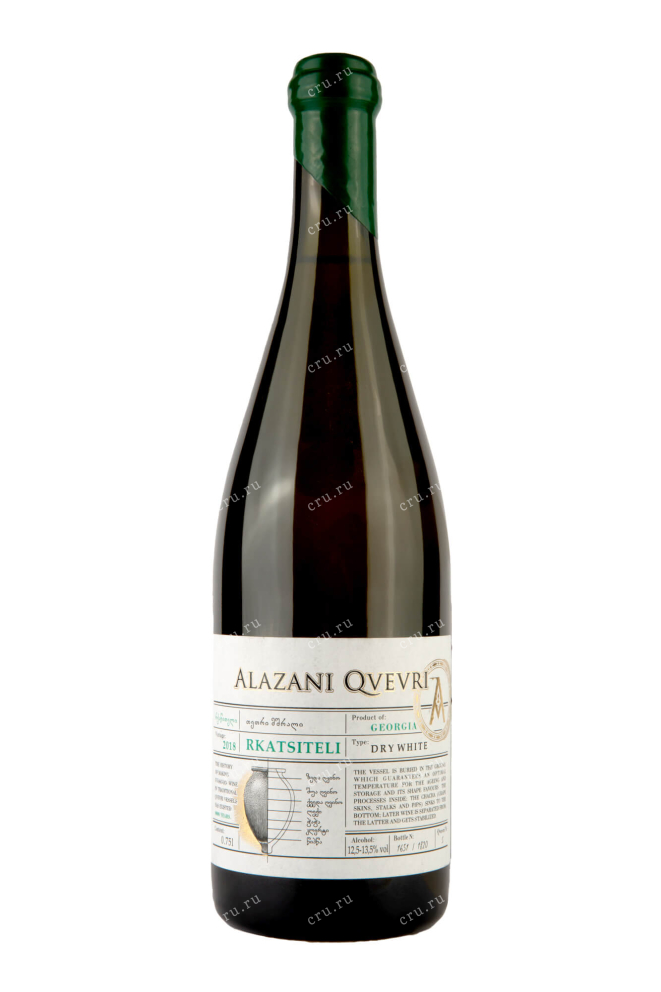 Вино Rkaziteli Alazani Qvevri 2018 0.75 л