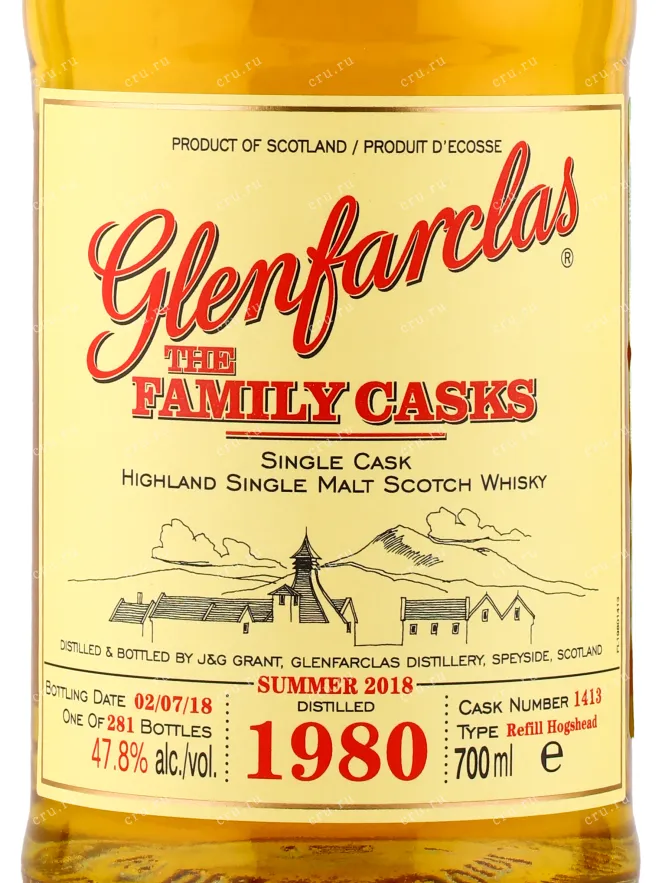 Виски Glenfarclas Family Casks 1980 0.7 л