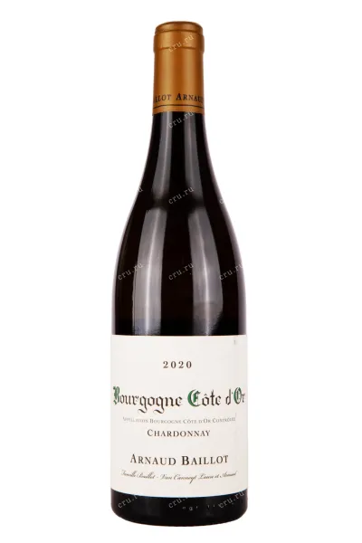 Вино Arnaud Baillot Bourgogne Chardonnay Cote d'Or 2020 0.75 л