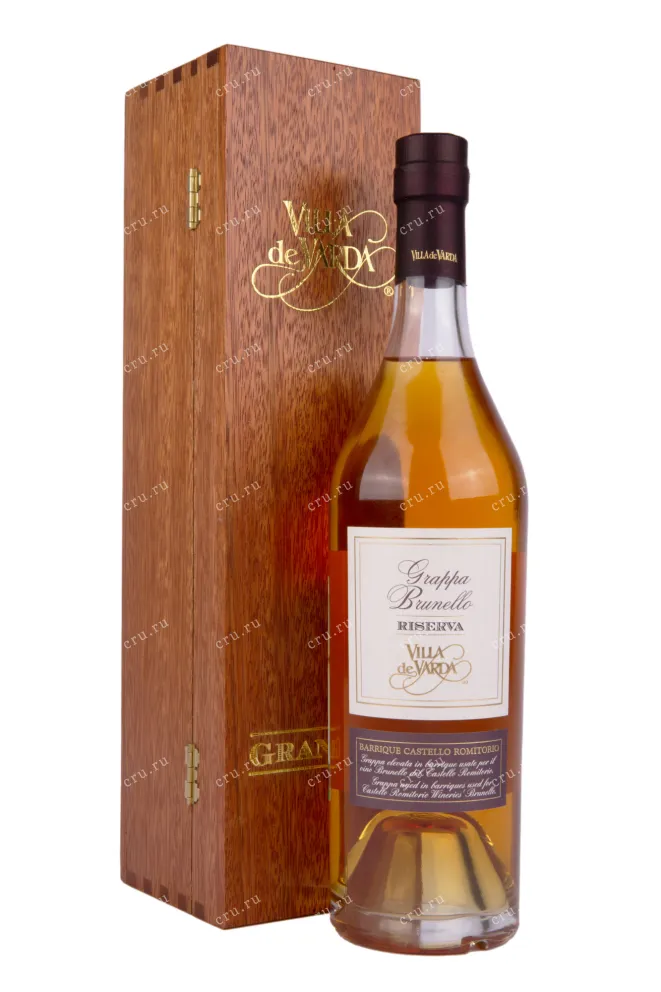 Граппа Villa de Varda Grappa Brunello Riserva wooden box  0.7 л