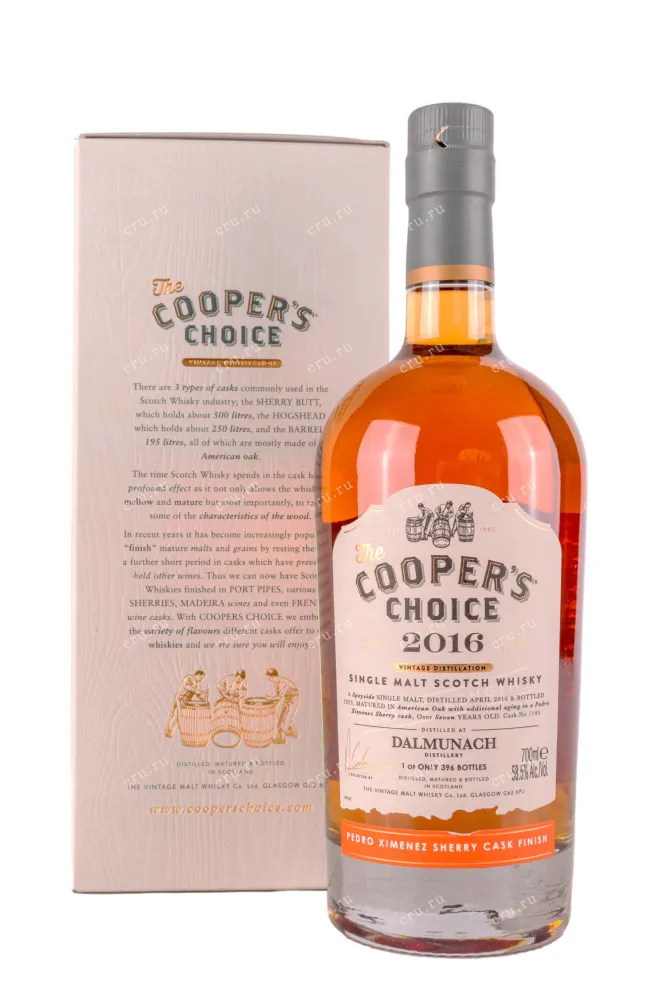 Виски The Coopers Choice Dalmunach Sherry Cask Finish gift box  0.7 л