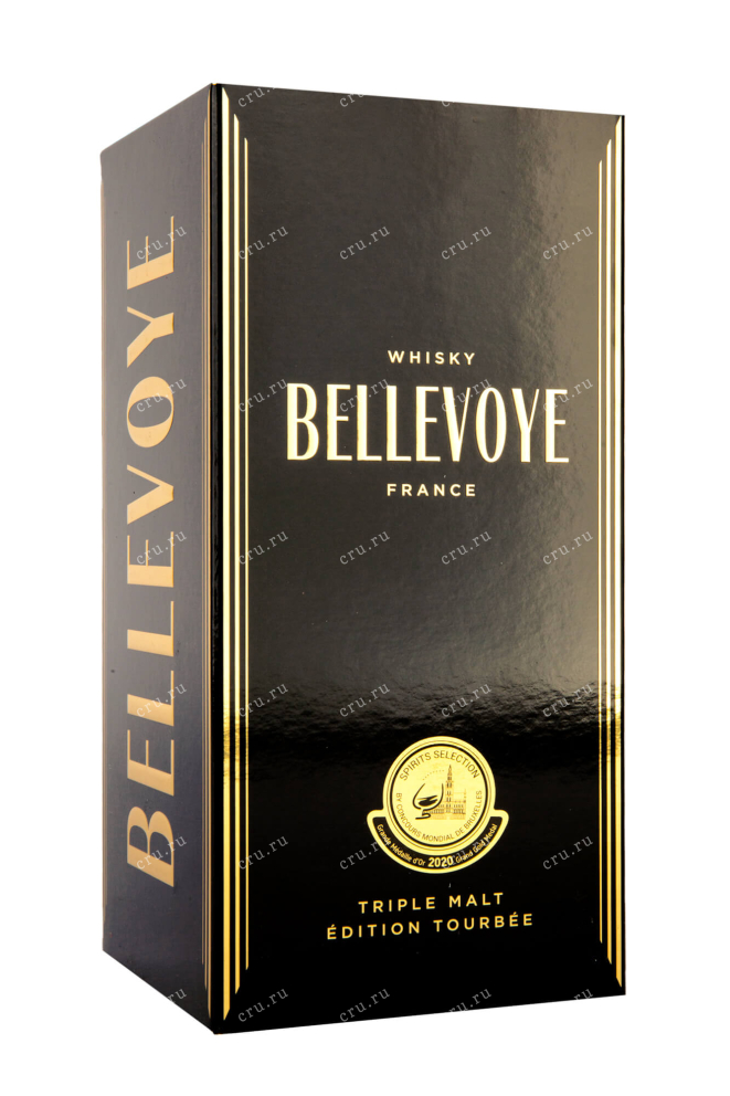 Подарочная коробка Bellevoye Triple Malt Edition Tourbee  0.7 л