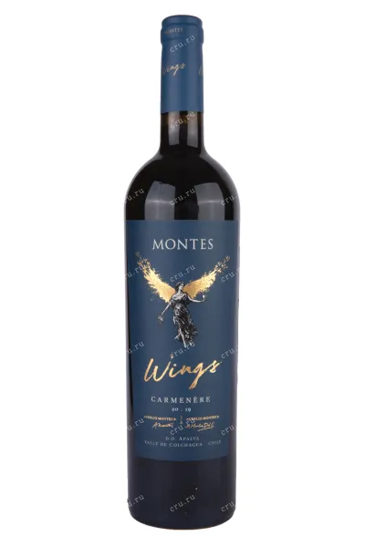 Вино Montes Wings Carmenere 2019 0.75 л