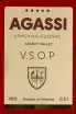 Этикетка Agassi VSOP 5 years 0.5 л