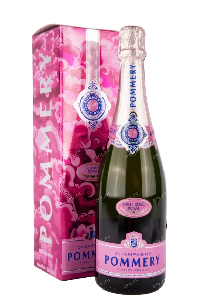 Шампанское Pommery Brut Rose Royal gift box  0.75 л