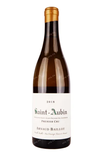 Вино Arnaud Baillot Saint-Aubin Premier Cru 2018 0.75 л