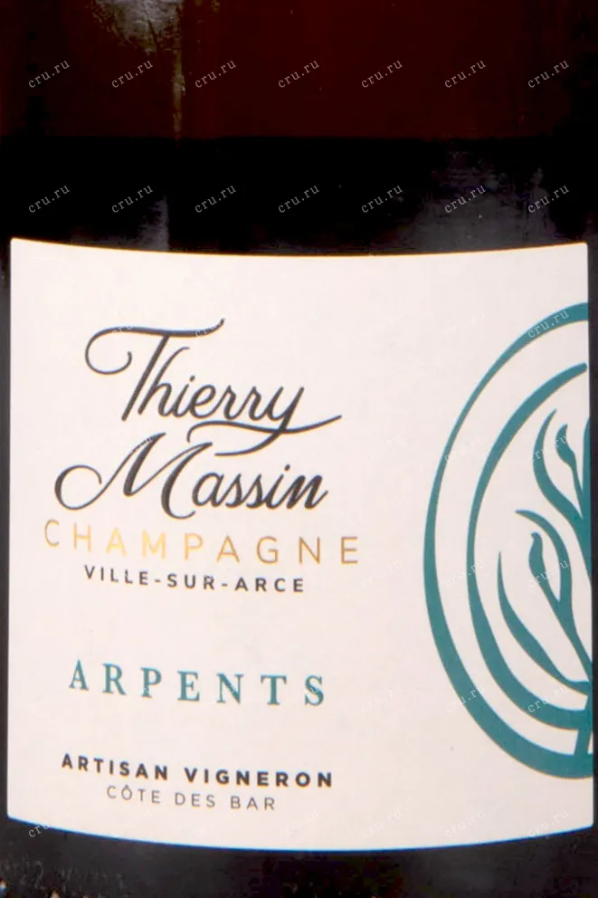 Контрэтикетка Thierry Massin Arpents 0.75 л