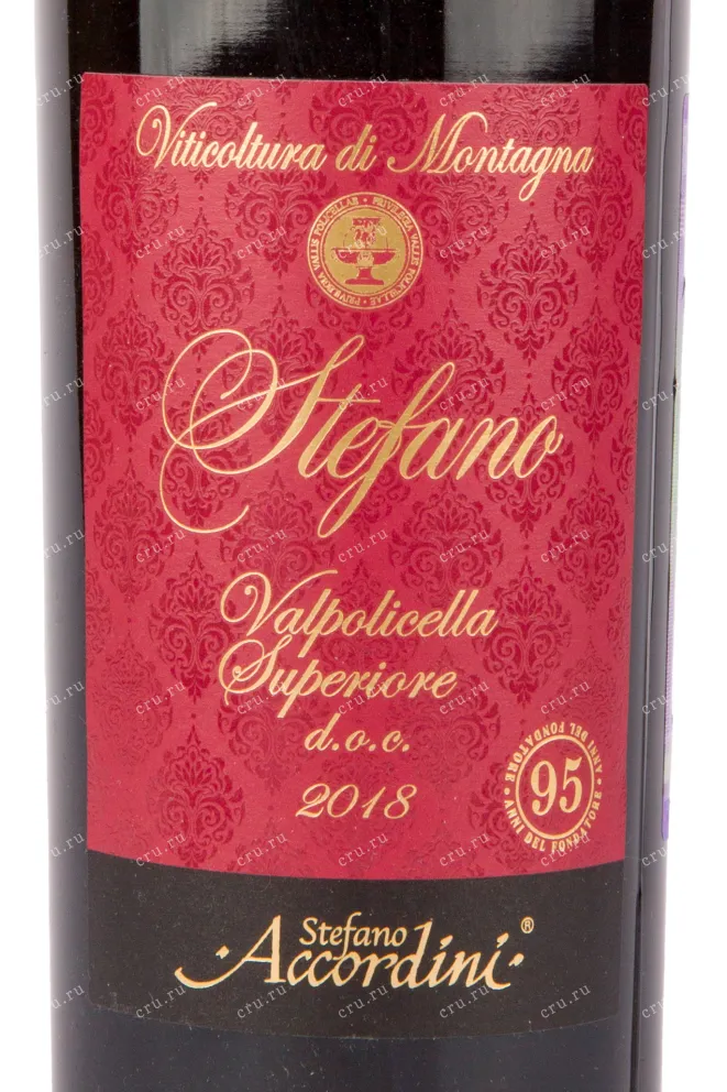 Вино Stefano Accordini Stefano Valpolicella Superiore DOC 2018 0.75 л